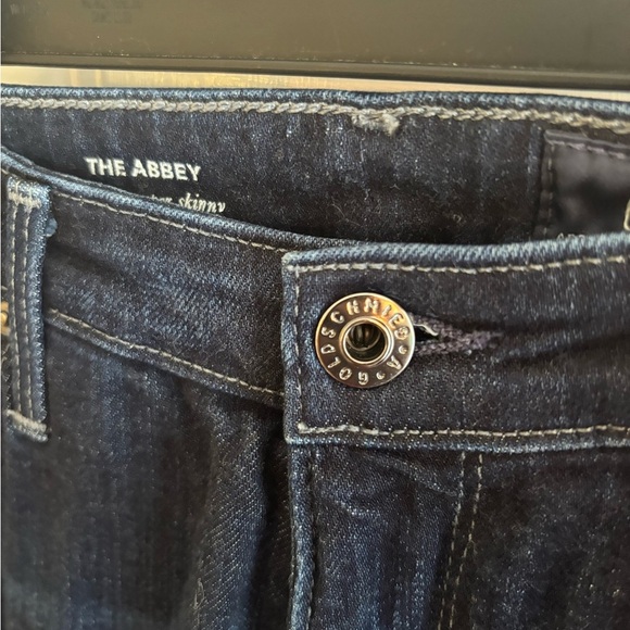 👖 AG Adriano Goldschmied The Abbey Super Skinny Jeans – Dark Wash – Size 27R - Picture 2 of 7